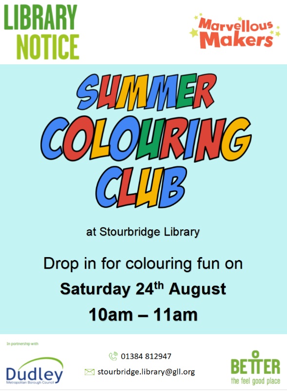 Stourbridge Library - Summer Colouring Club